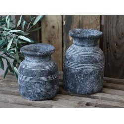 Chic Antique Metz vase/franske krukke, H16 cm